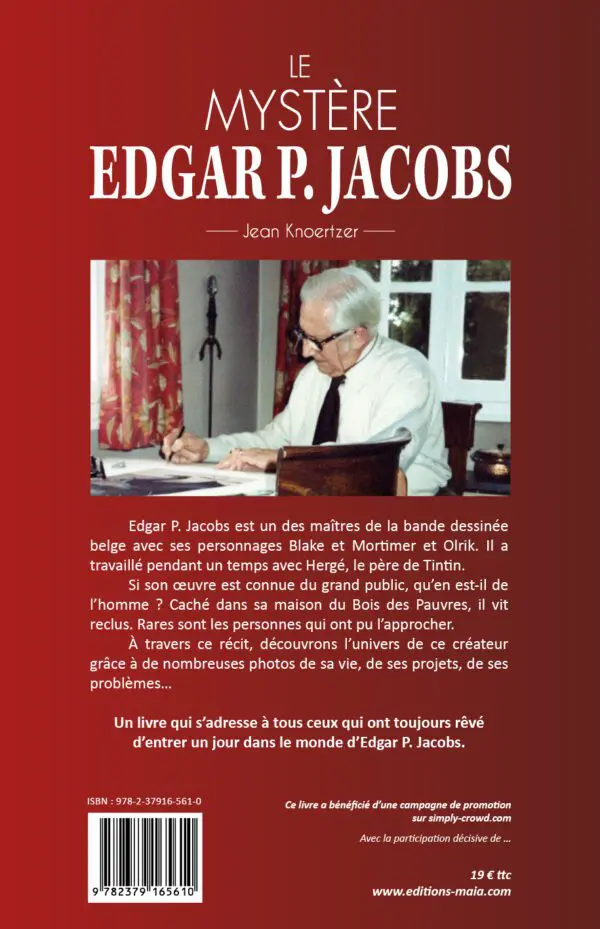 Le mystère Edgar P. Jacobs - 4e couverture