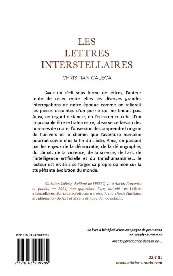 Les lettres interstellaires